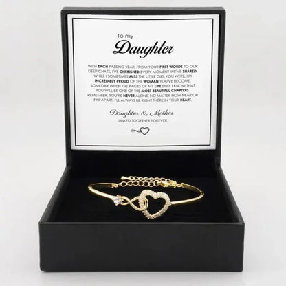 To My Daughter – Infinity Heart Bracelet