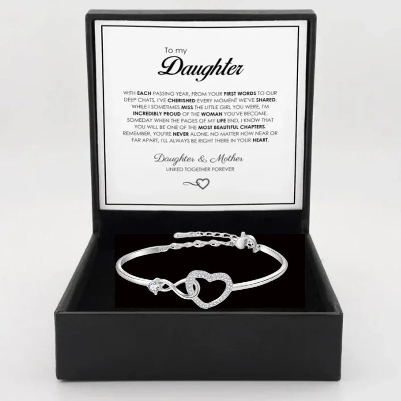 To My Daughter – Infinity Heart Bracelet