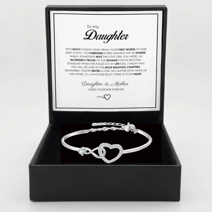To My Daughter – Infinity Heart Bracelet