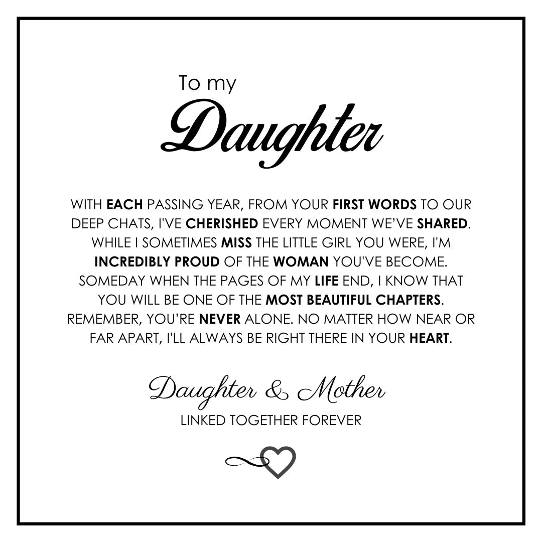 To My Daughter – Infinity Heart Bracelet