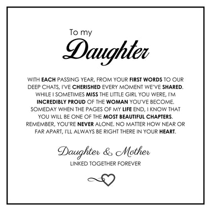 To My Daughter – Infinity Heart Bracelet